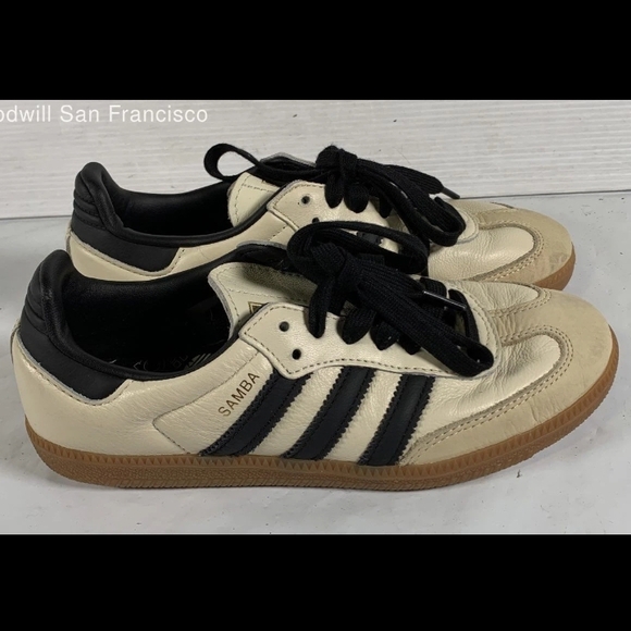 Adidas Samba OG Men's Sneakers - Cream and Black - Picture 3 of 8